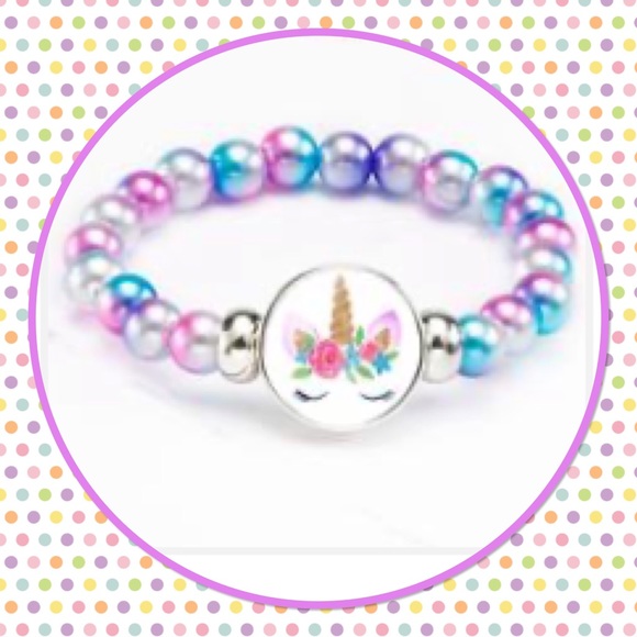 🦄New🦄4/$15🦄Unicorn Rainbow Bracelet🦄 - Picture 1 of 1
